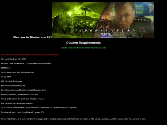 system screenshot
