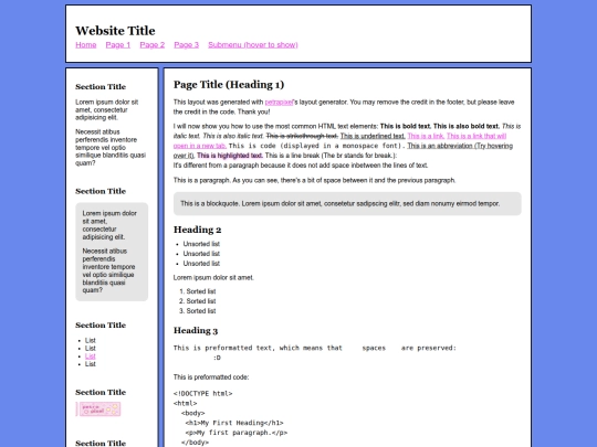 Website screenshot