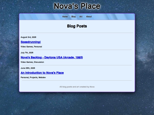 blog screenshot