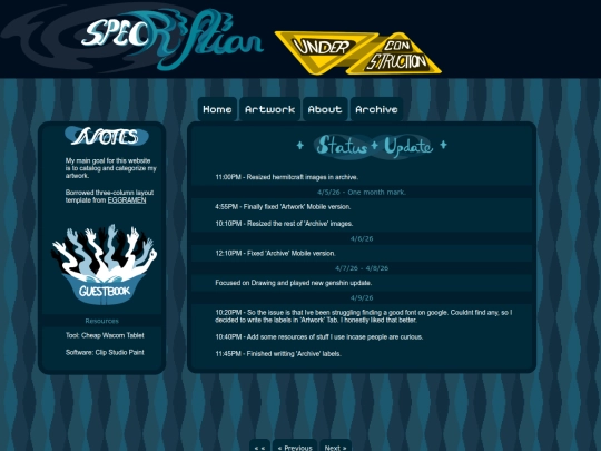 Website screenshot