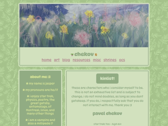 Website screenshot