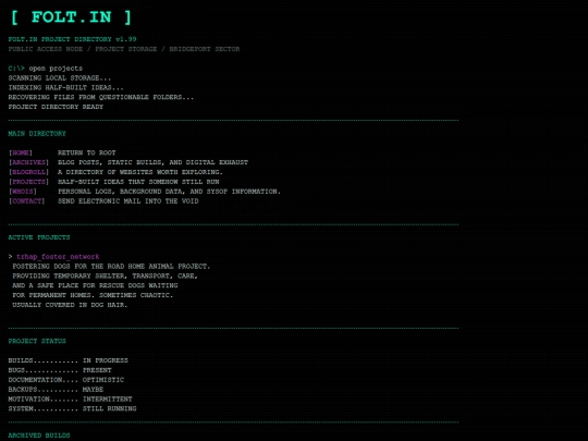 projects screenshot