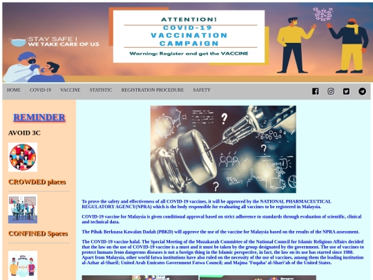 Website screenshot