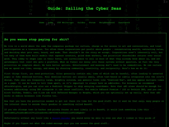 Website screenshot