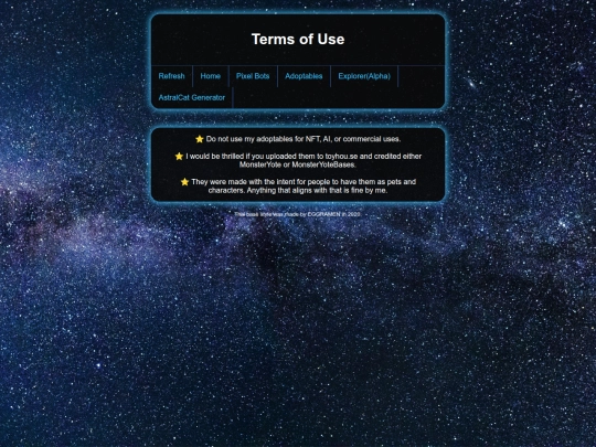 terms screenshot