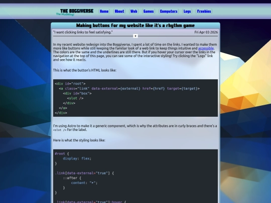 Website screenshot