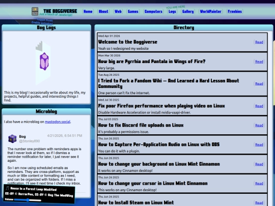 Website screenshot