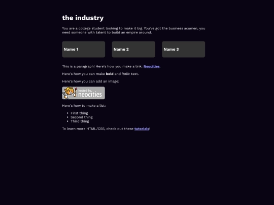 Website screenshot