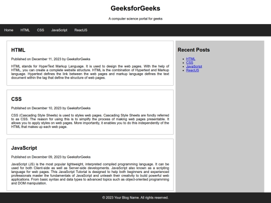 Website screenshot