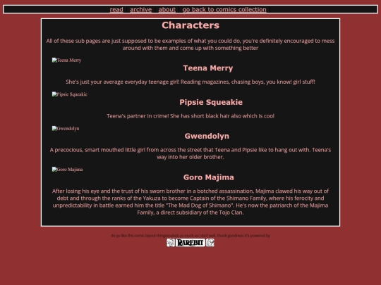 Website screenshot
