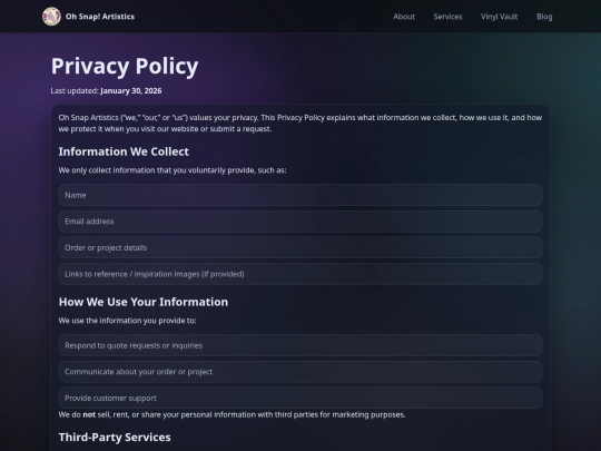 privacy screenshot