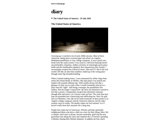 diary screenshot