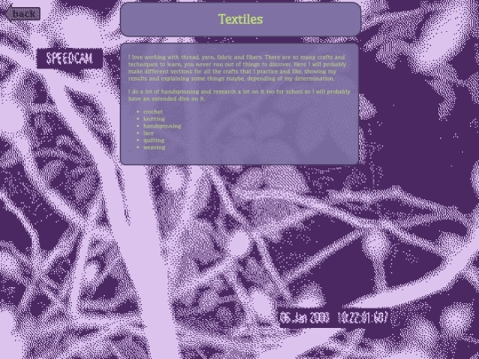 textiles screenshot
