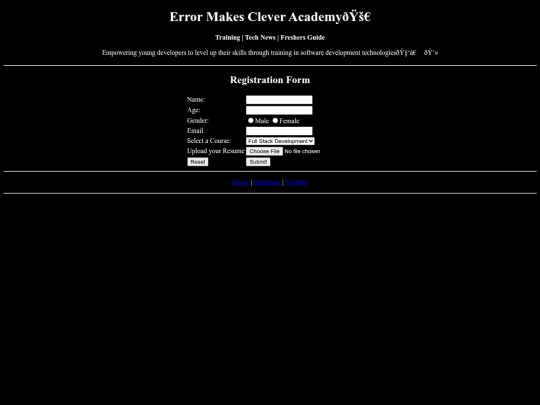 Website screenshot