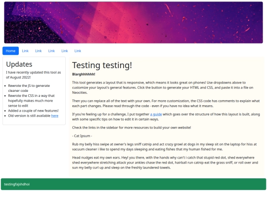 bootstraptesting screenshot