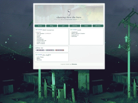 links screenshot