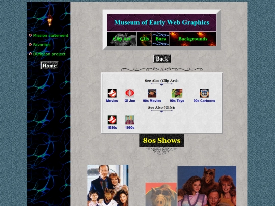 museum/clipart/80sshows screenshot