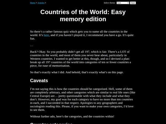 articles/countries screenshot