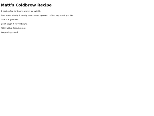 cookbook/Coldbrew_Coffee screenshot
