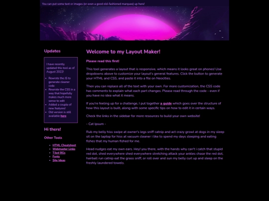 Website screenshot