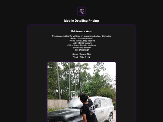 Website screenshot