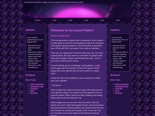 Website screenshot