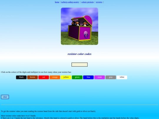 coding/resistorcolorcodes screenshot