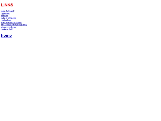 links screenshot