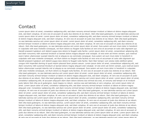 html/kontakt screenshot