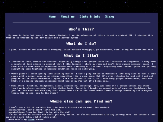 Website screenshot