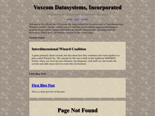 Website screenshot