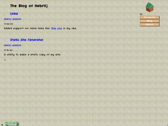 blog/categories/updates screenshot