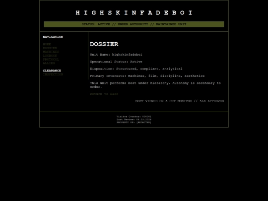 Website screenshot