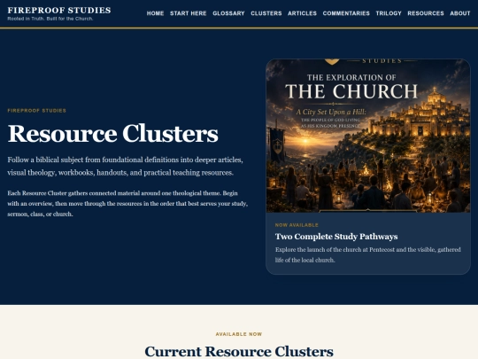 clusters screenshot