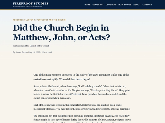 rc1/articles/did_the_church_begin_in_matthew_john_or_acts screenshot