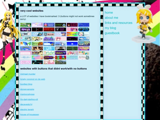 links screenshot