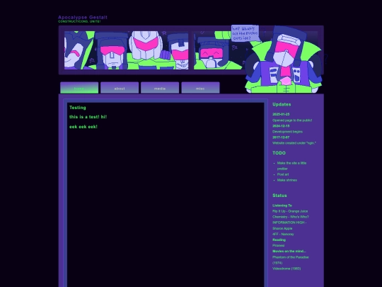 Website screenshot