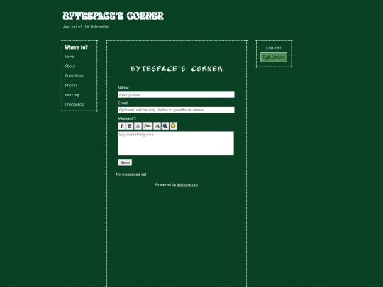 guestbook screenshot