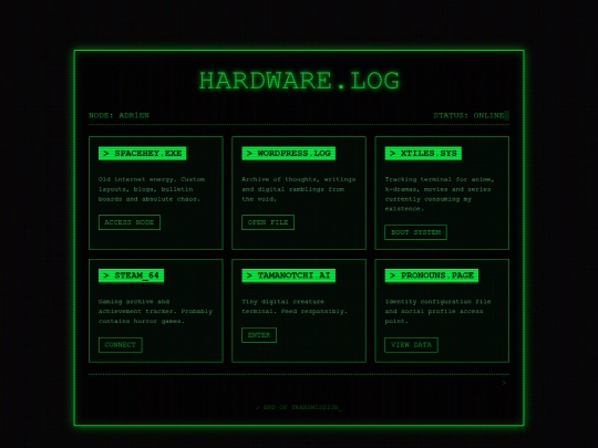 Website screenshot