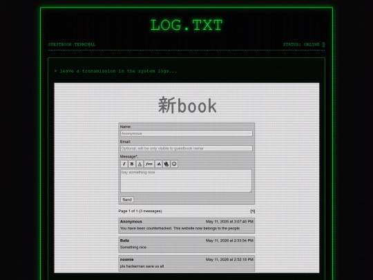 Website screenshot