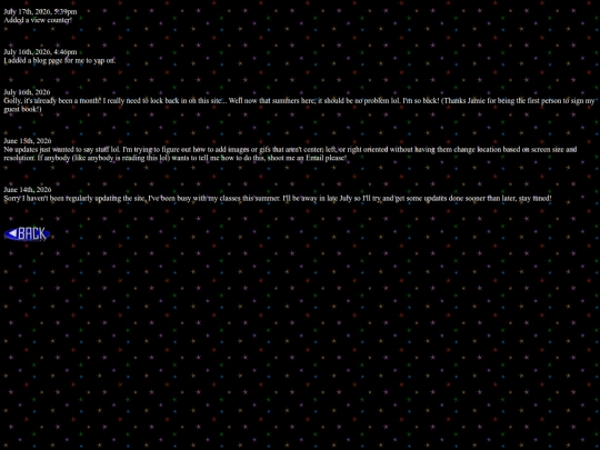 updates screenshot