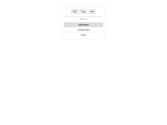 playlist screenshot