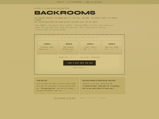 backrooms screenshot