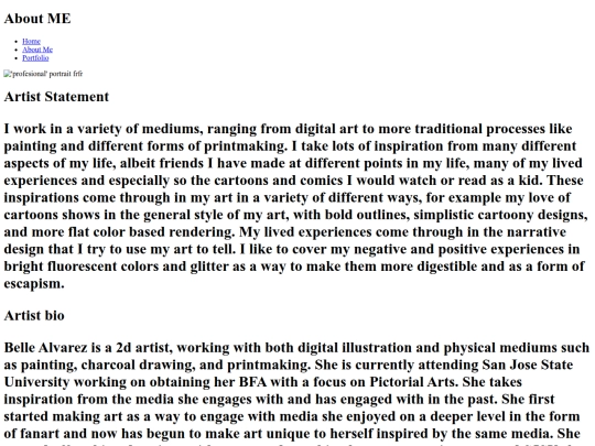 html/aboutMe screenshot