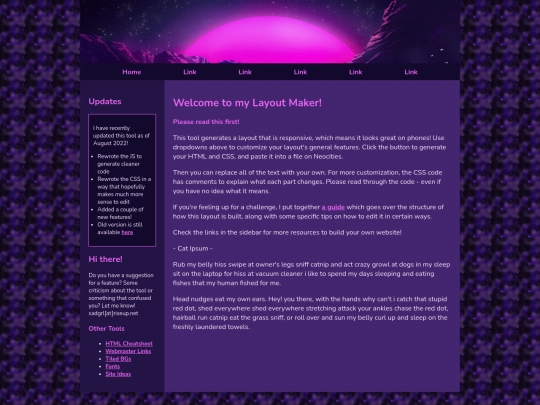 Website screenshot