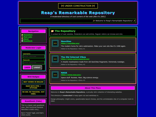 Website screenshot