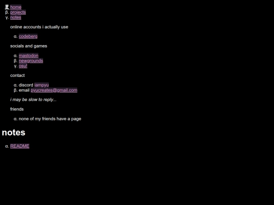 notes screenshot