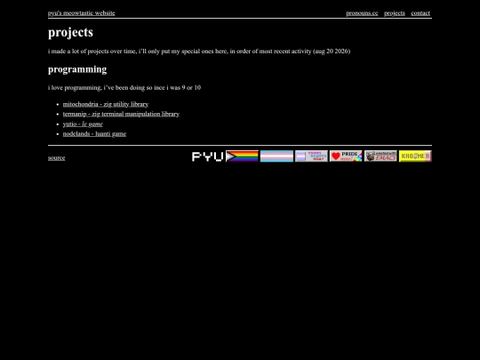 projects screenshot