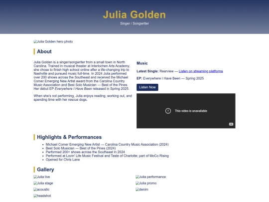 Website screenshot