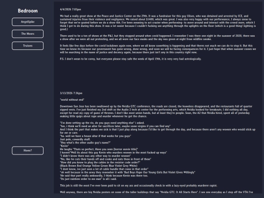 diary screenshot